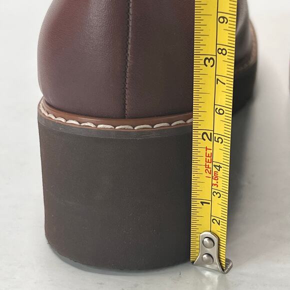 Vionic Willa Wedge Leather Slip On Comfort Loafers Brown Women 6 Light Wear - Picture 8 of 11